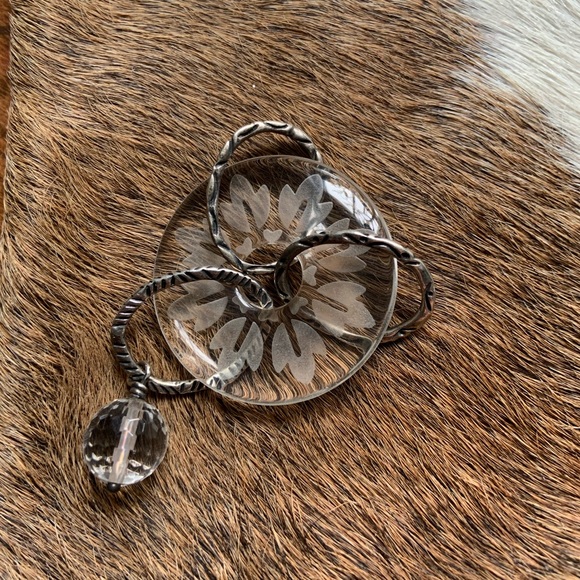 Silpada Etched Glass pendant - Picture 2 of 6